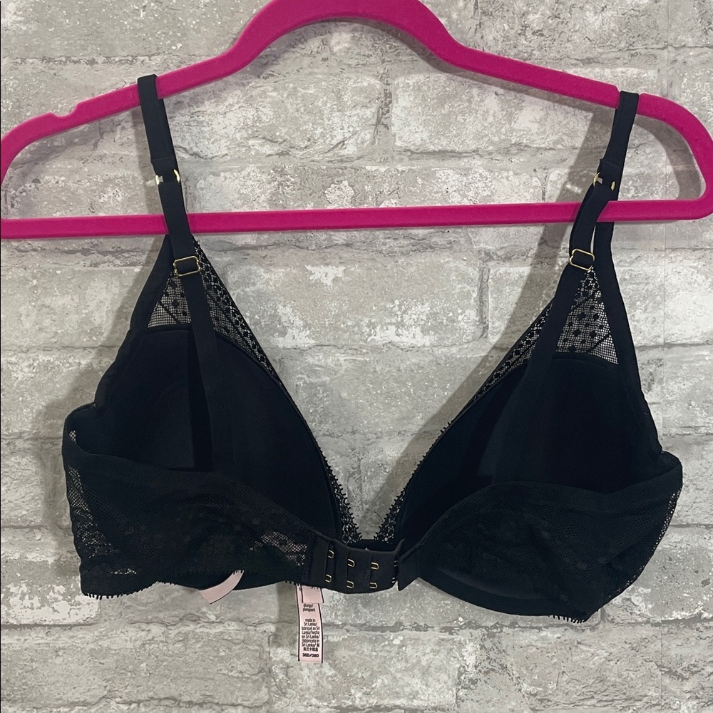 Victoria's Secret Black Incredible Plunge Mesh Lace Bra - Picture 5 of 7